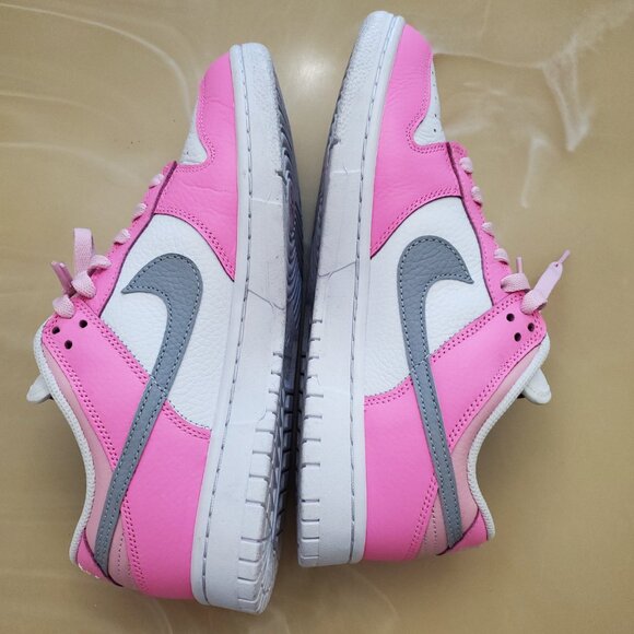 Nike Dunk Low Unlocked By You ID Custom Shoes Pink/White Men's 8.5 Women's 10 - Picture 8 of 11